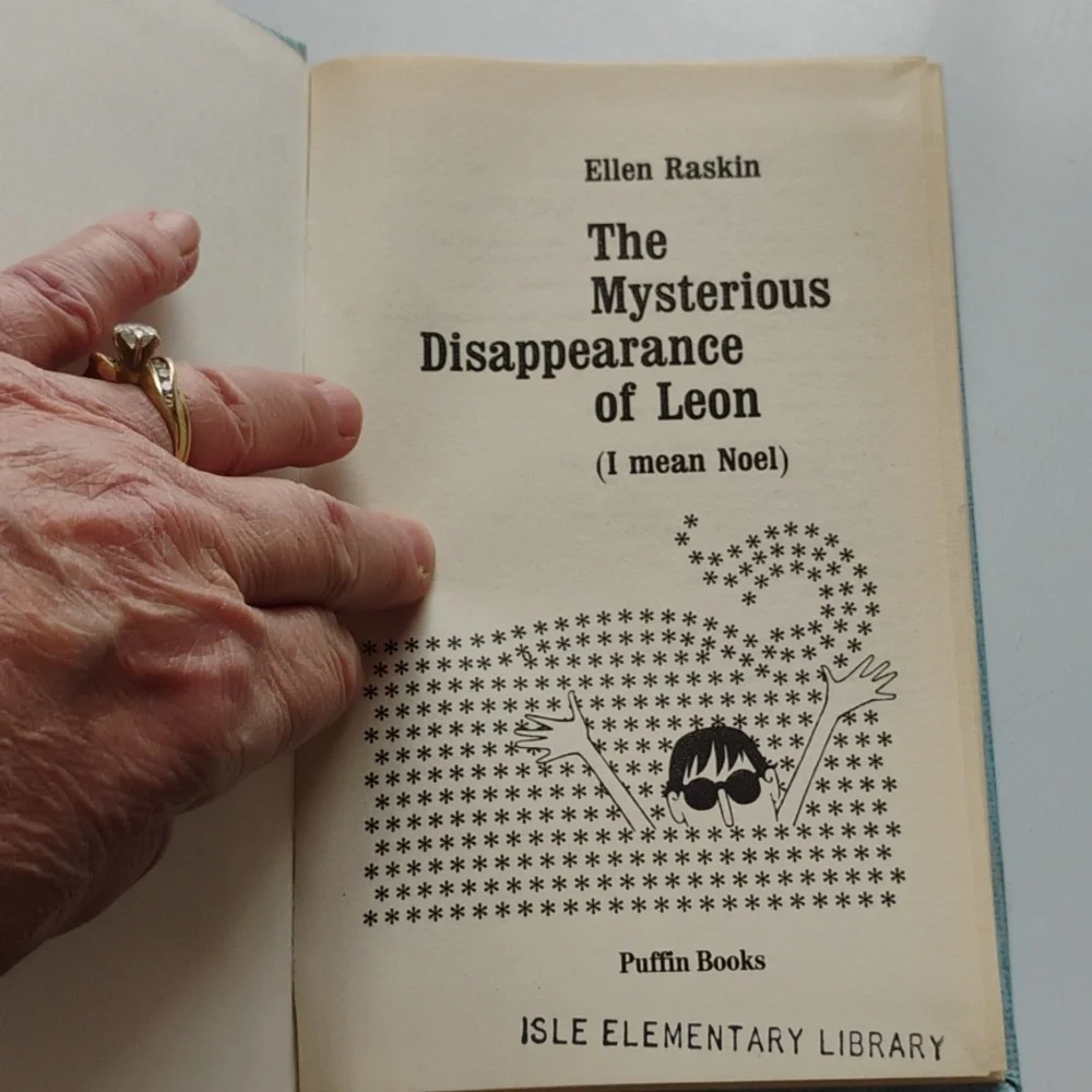 Vintage The Mysterious Disappearance of Leon HARD COVER BOOK 📚